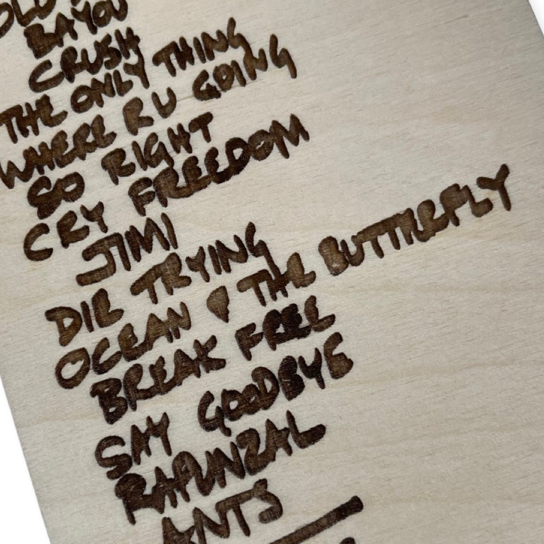 West Palm Beach 2023 Two Night Run Concert Setlist With Ticket Stub Framed Wood Sign