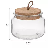 Friendship Bracelet Cork Lid Glass Jar