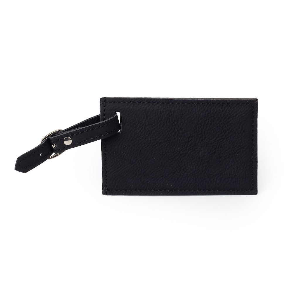 Gorge summer camp Faux Leather Luggage Tag Laser Engraved
