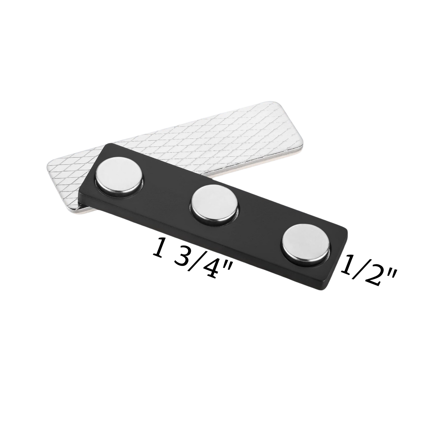 a pair of black and white buttons on a white background