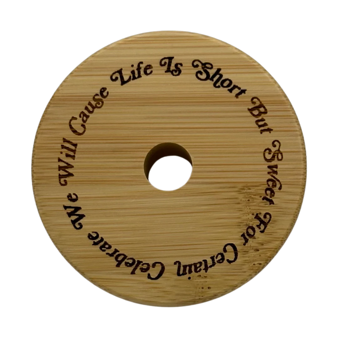 West Palm Beach 2024 Sipper Glass, 16oz with laser engraved bamboo lid