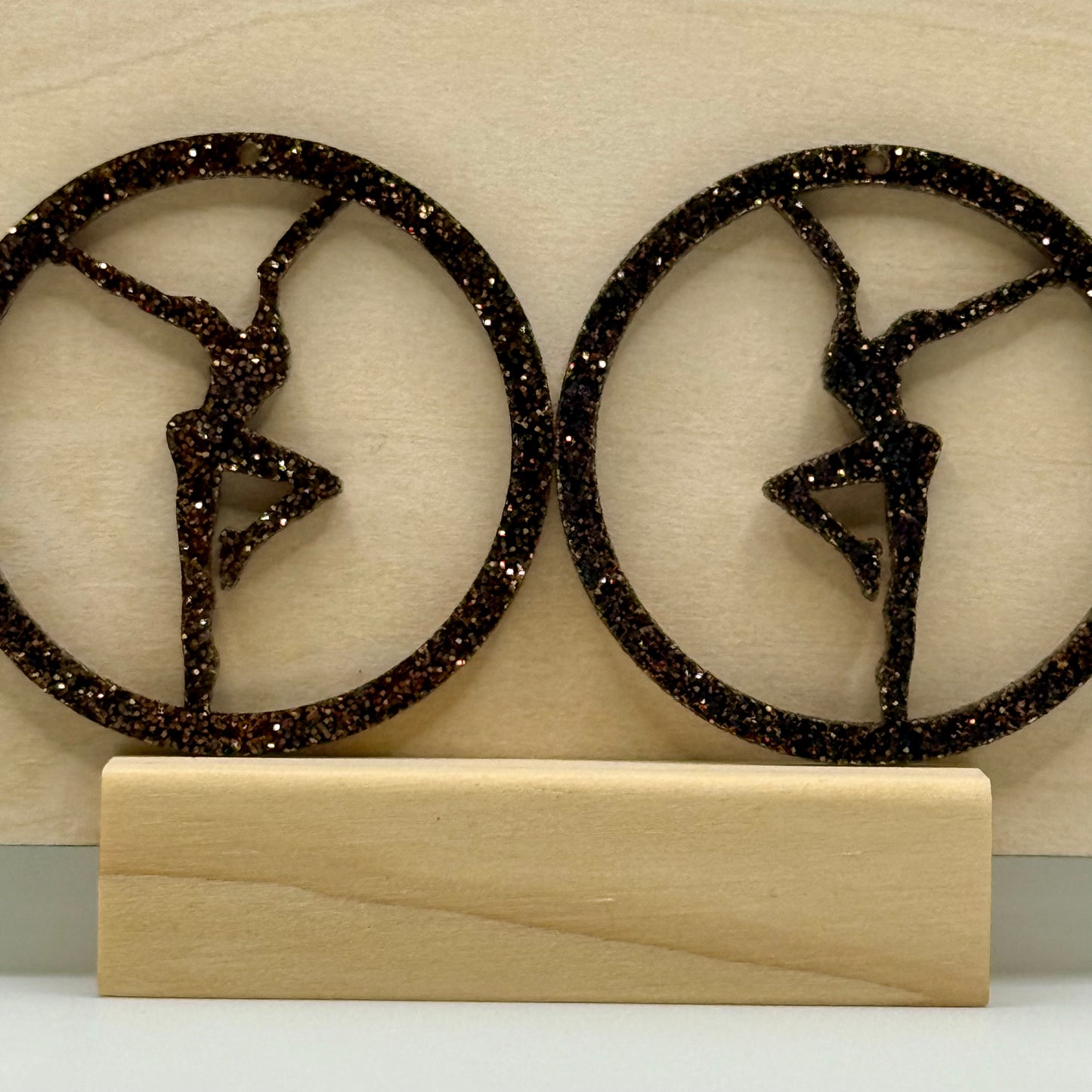 Acrylic Firedancer Circle Earrings Current