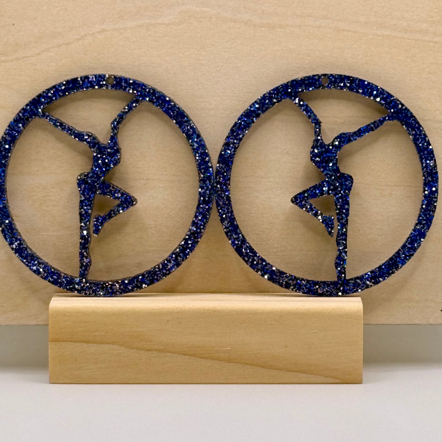 Acrylic Firedancer Circle Earrings Current