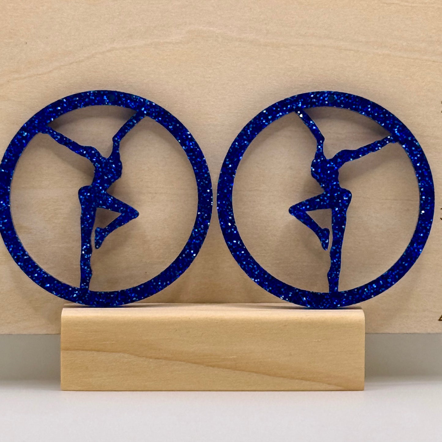Acrylic Firedancer Circle Earrings Current