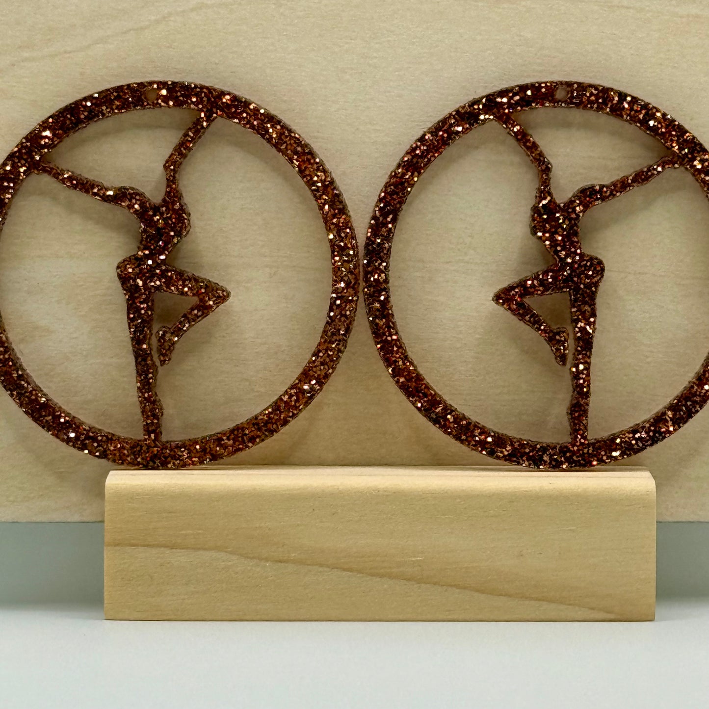 Acrylic Firedancer Circle Earrings Current