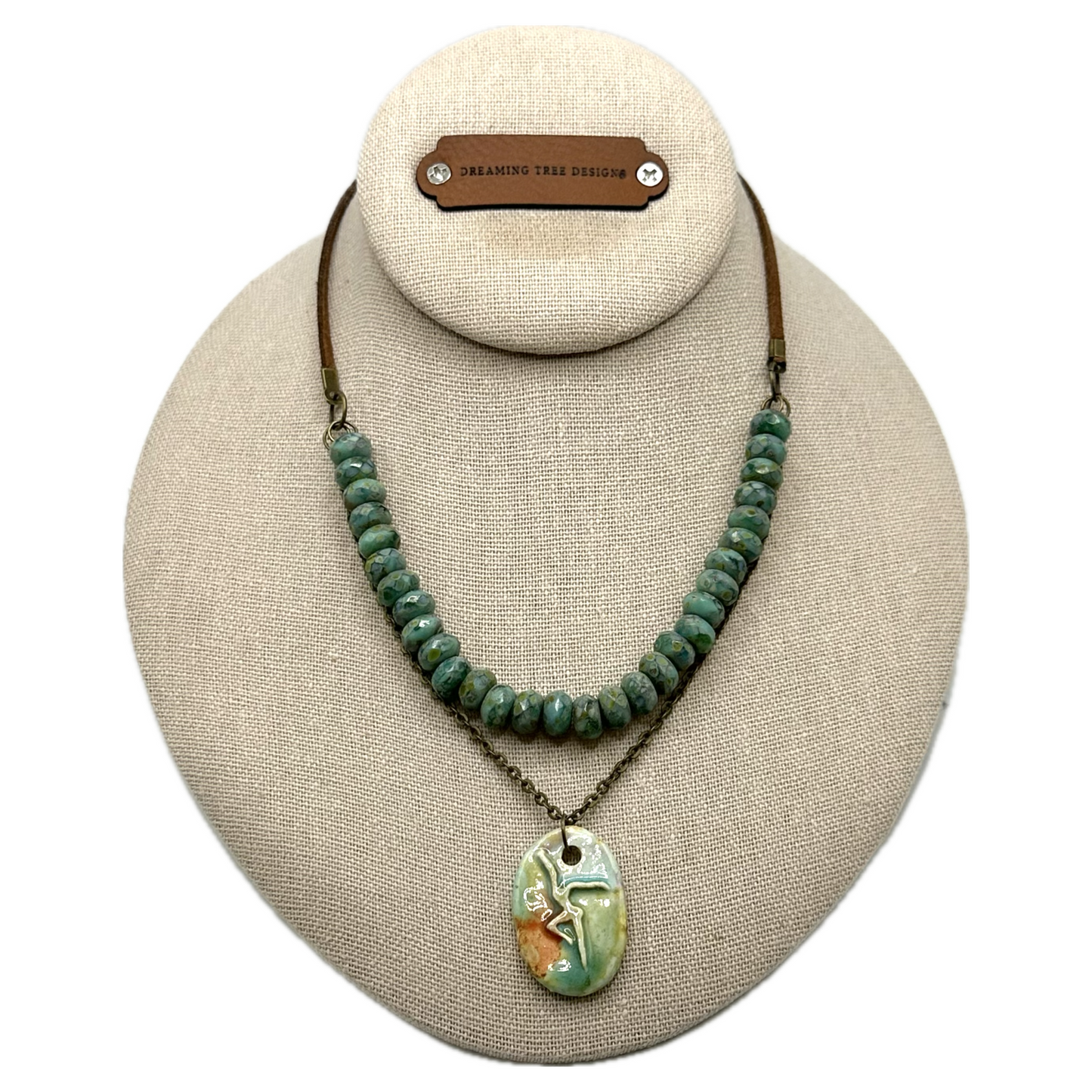 Firedancer Turquoise Beaded Necklace