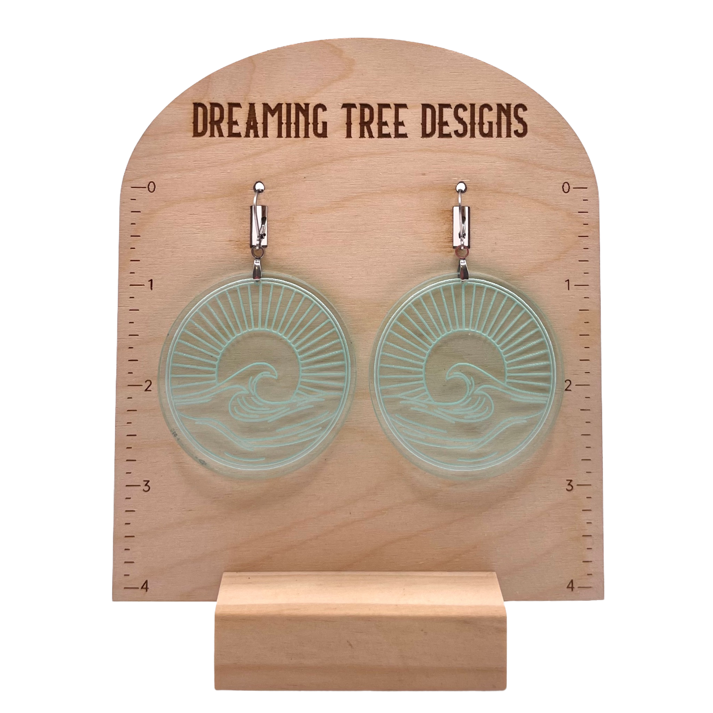 Catch A Wave Acrylic Earrings