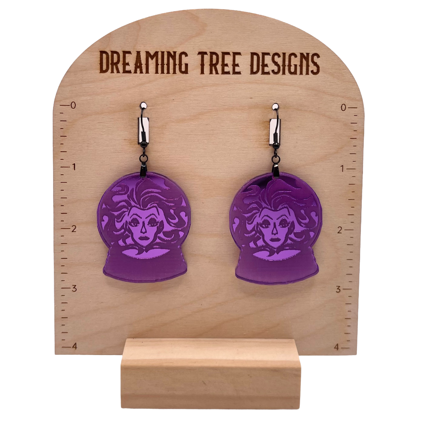 Haunted mansion Madame leota Halloween Acrylic Earrings Laser Cut