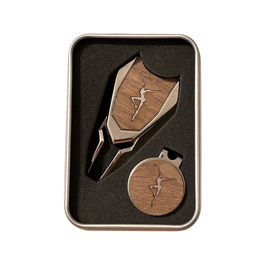 Golf Ball Divot Tool and Ball Marker