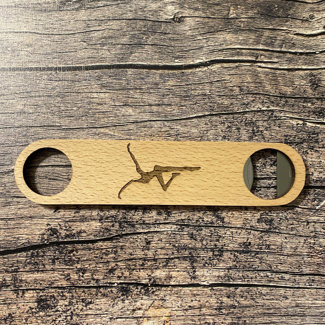 Lyrics Laser Engraved Wood Bottle Opener