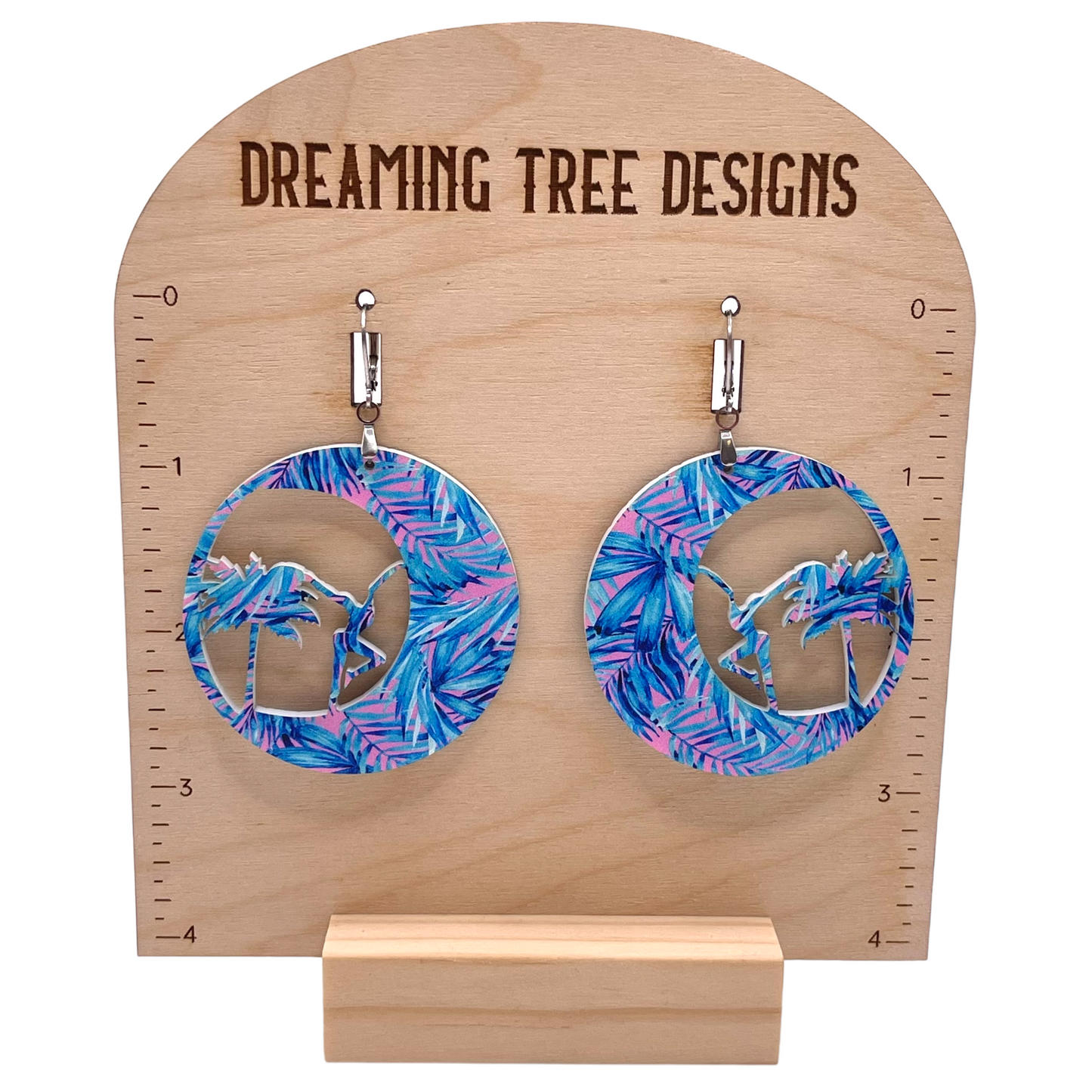 Moon Palm Firedancer Earrings