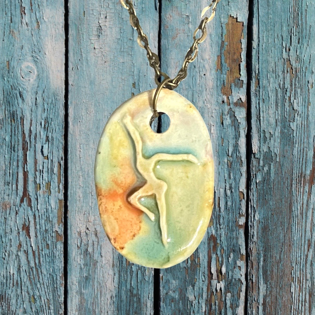 Firedancer Turquoise Beaded Necklace