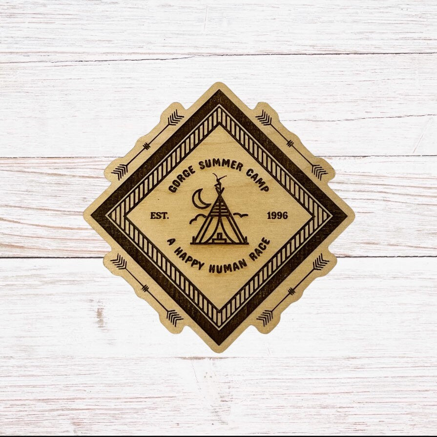 Gorge Summer camp engraved magnet