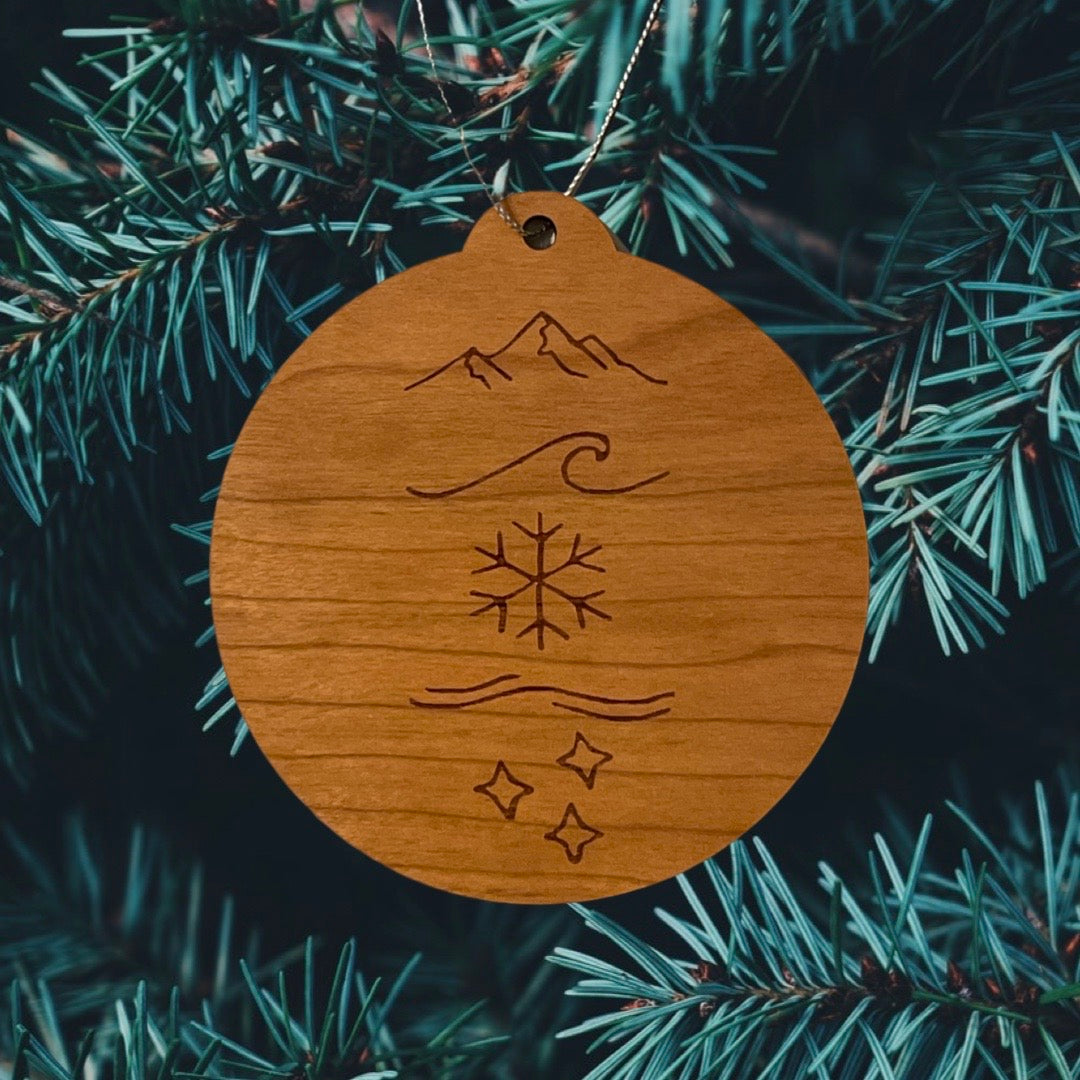 Vertical Funny The Way It Is Icons wood engraved Ornament