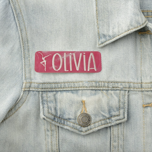 a patch on a jean jacket that says otivia