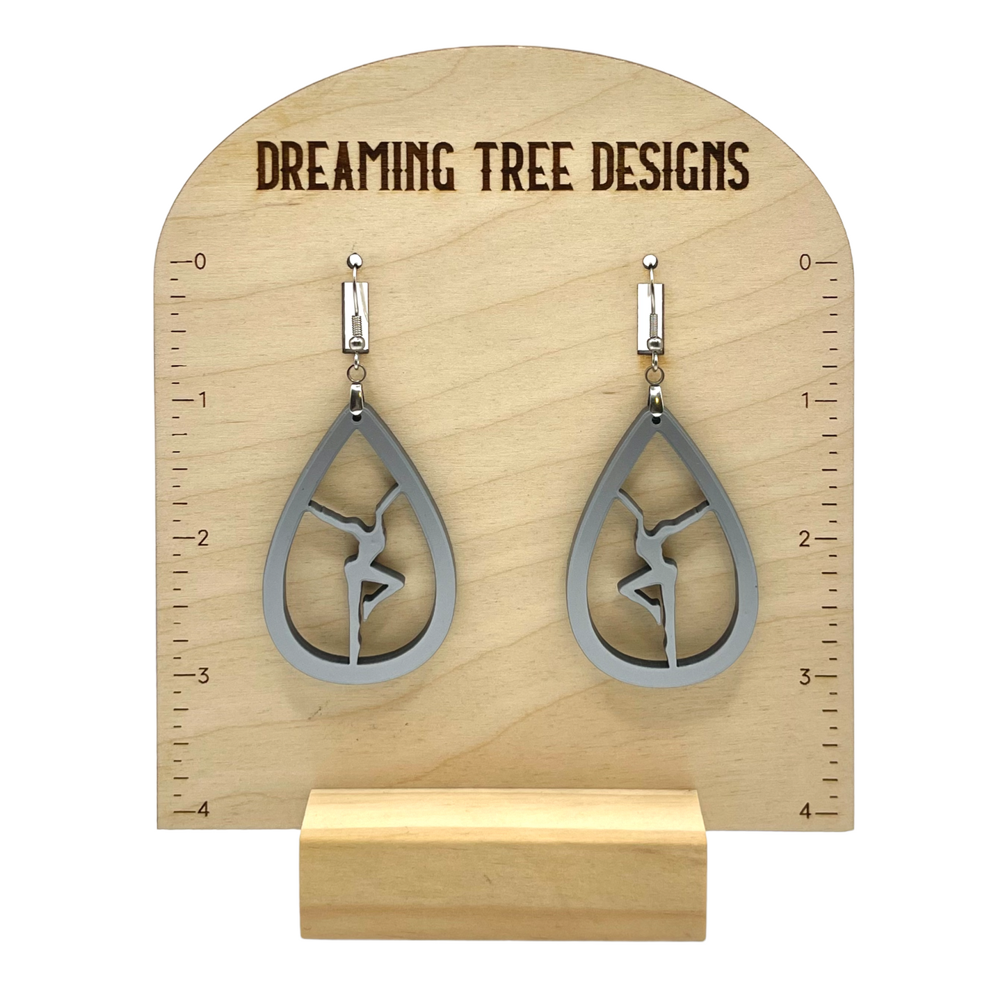 Acrylic Teardrop Firedancer Earrings