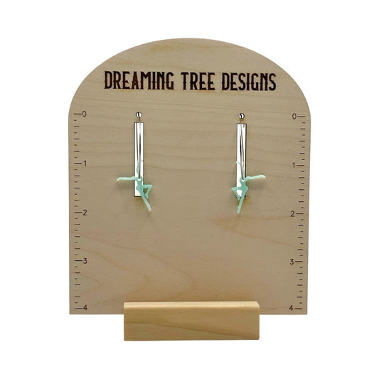 Wire Acrylic Firedancer Earrings