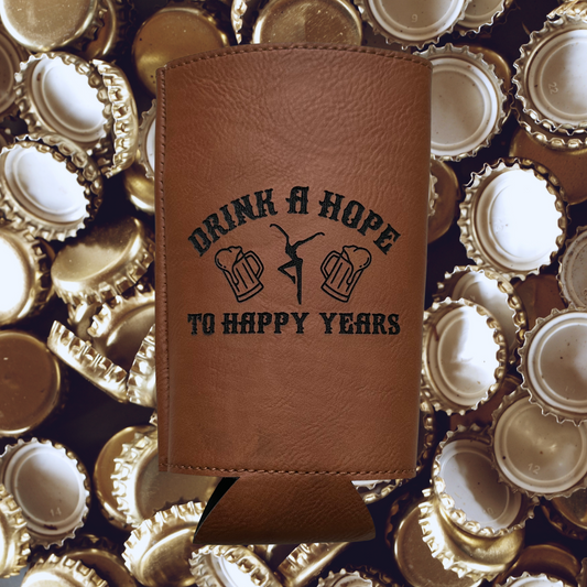 Drink A Hope Leatherette Slim Koozie