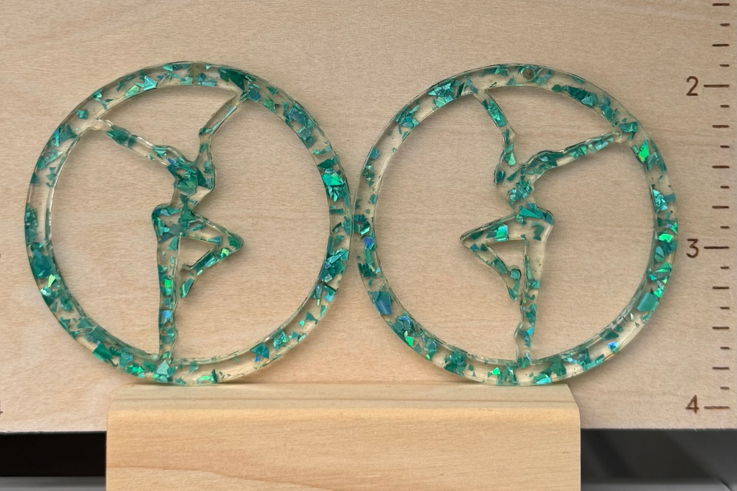 Acrylic Firedancer Circle Earrings BULK