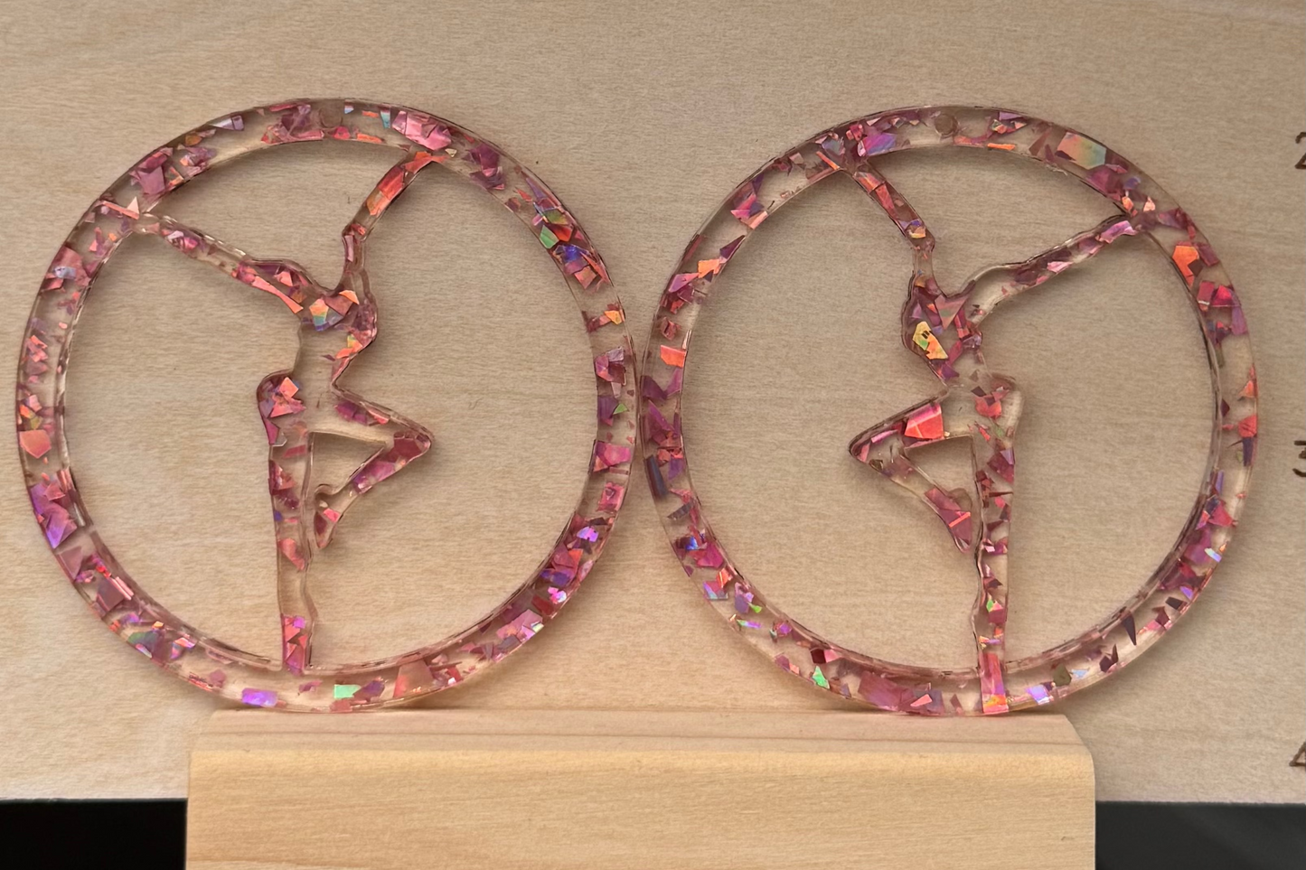 Acrylic Firedancer Circle Earrings BULK