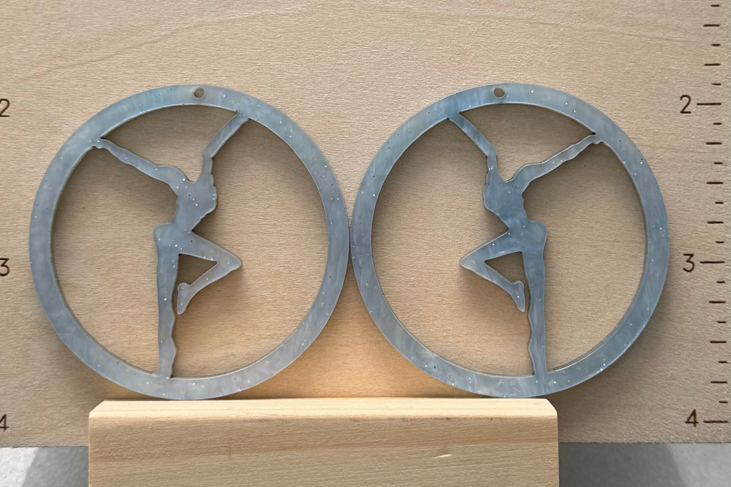 Acrylic Firedancer Circle Earrings BULK