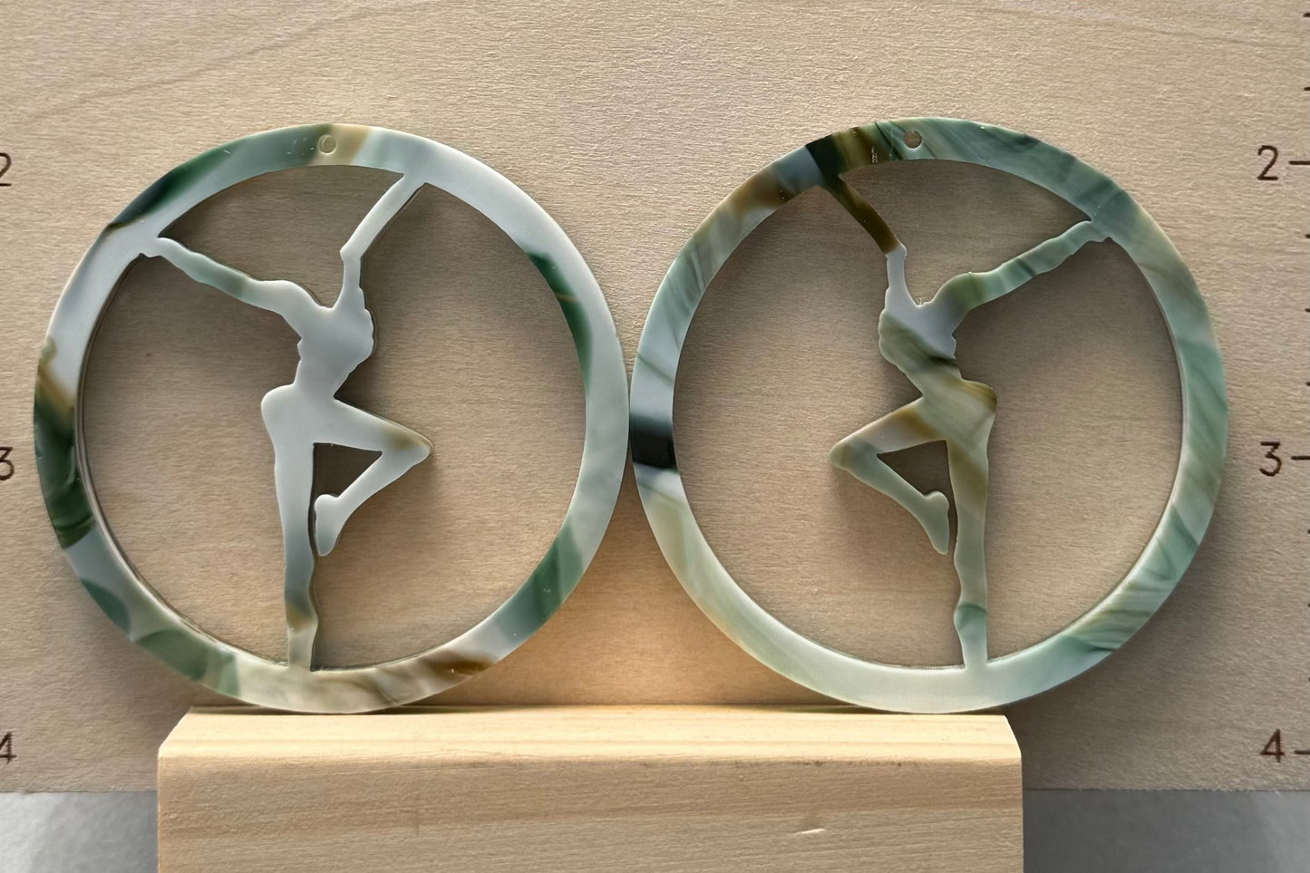 Acrylic Firedancer Circle Earrings BULK