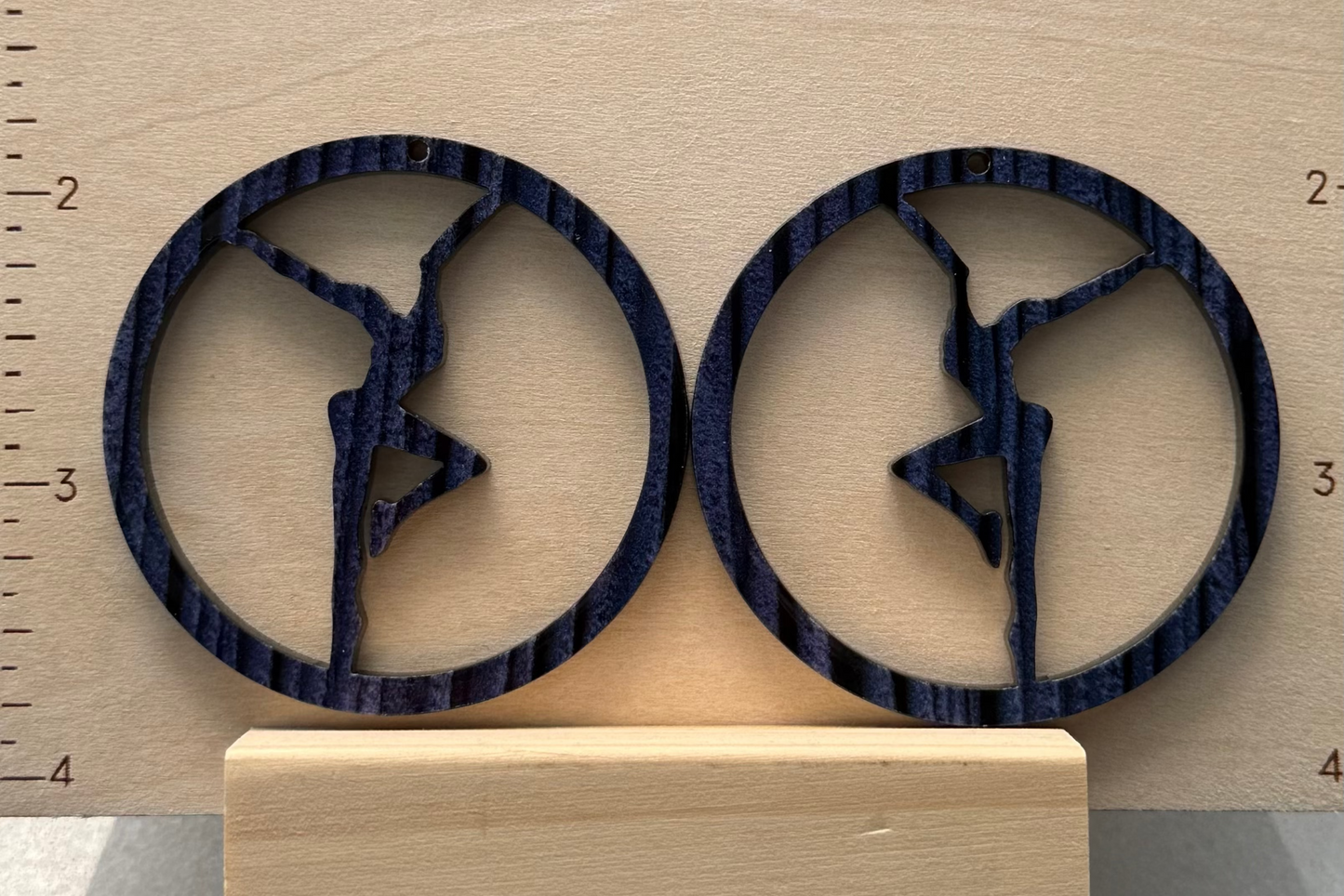 Acrylic Firedancer Circle Earrings BULK