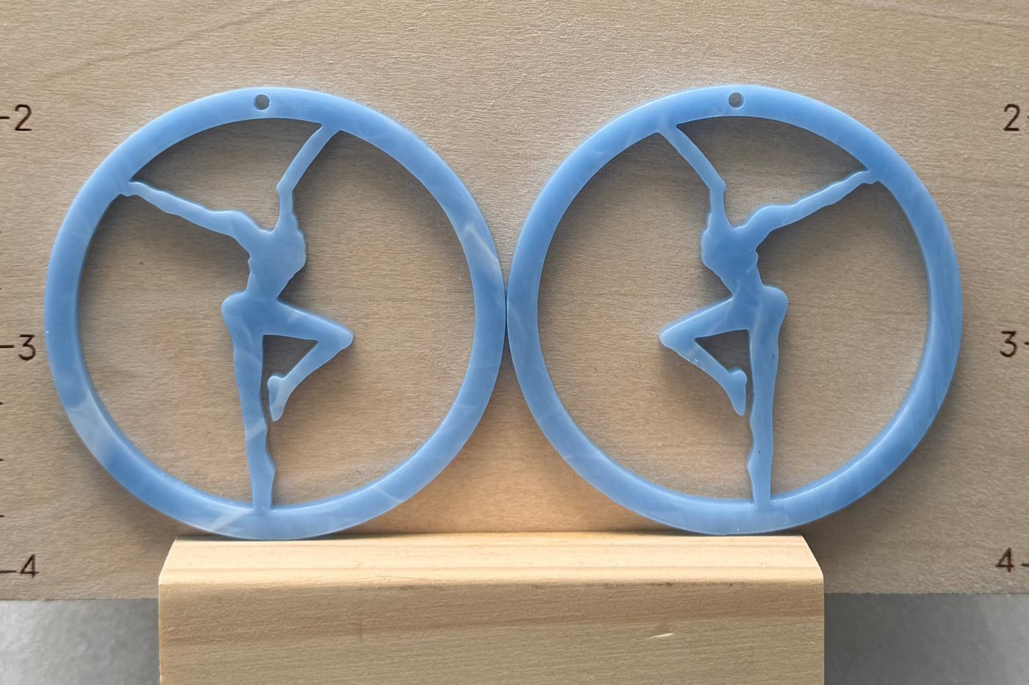 Acrylic Firedancer Circle Earrings BULK