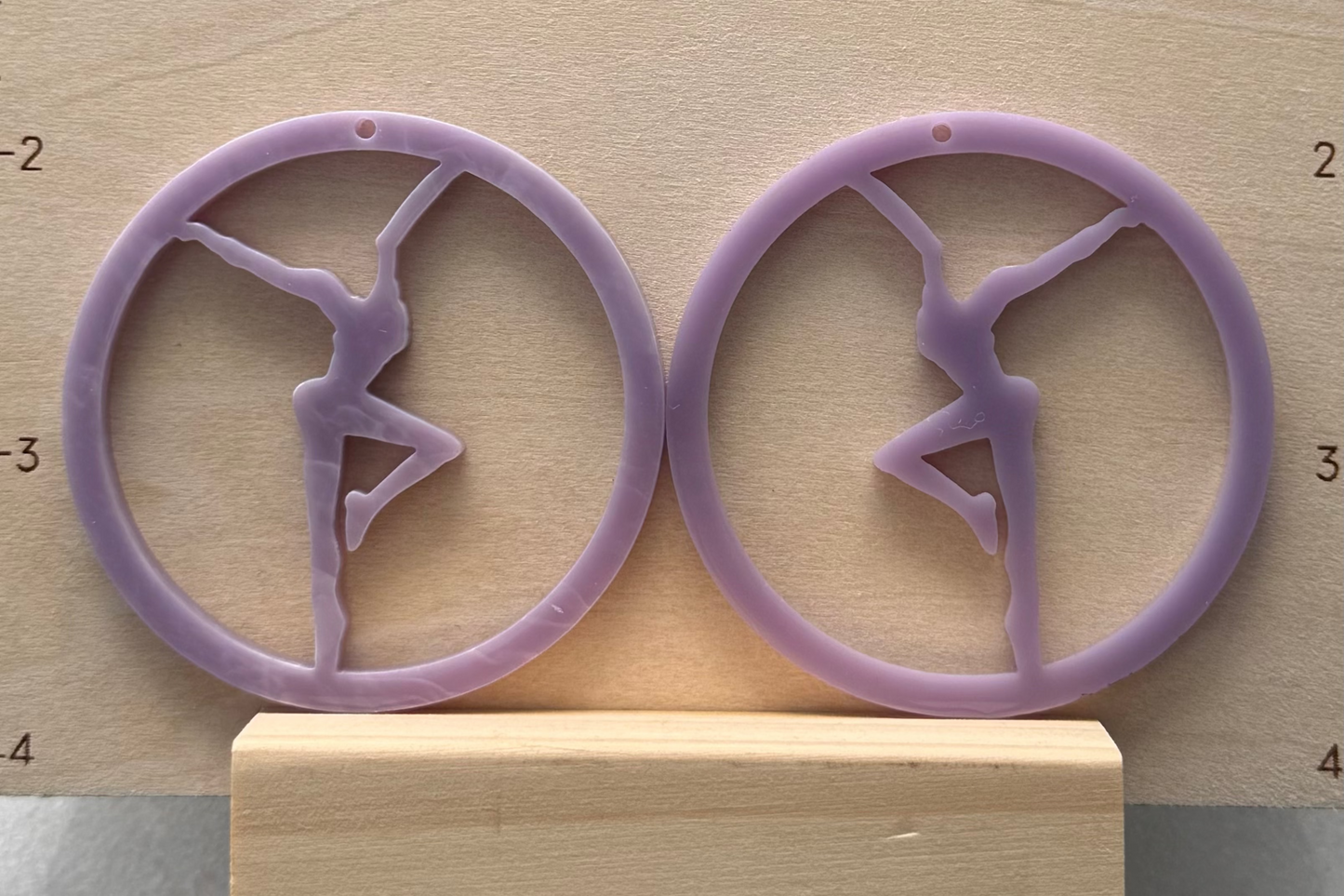 Acrylic Firedancer Circle Earrings BULK