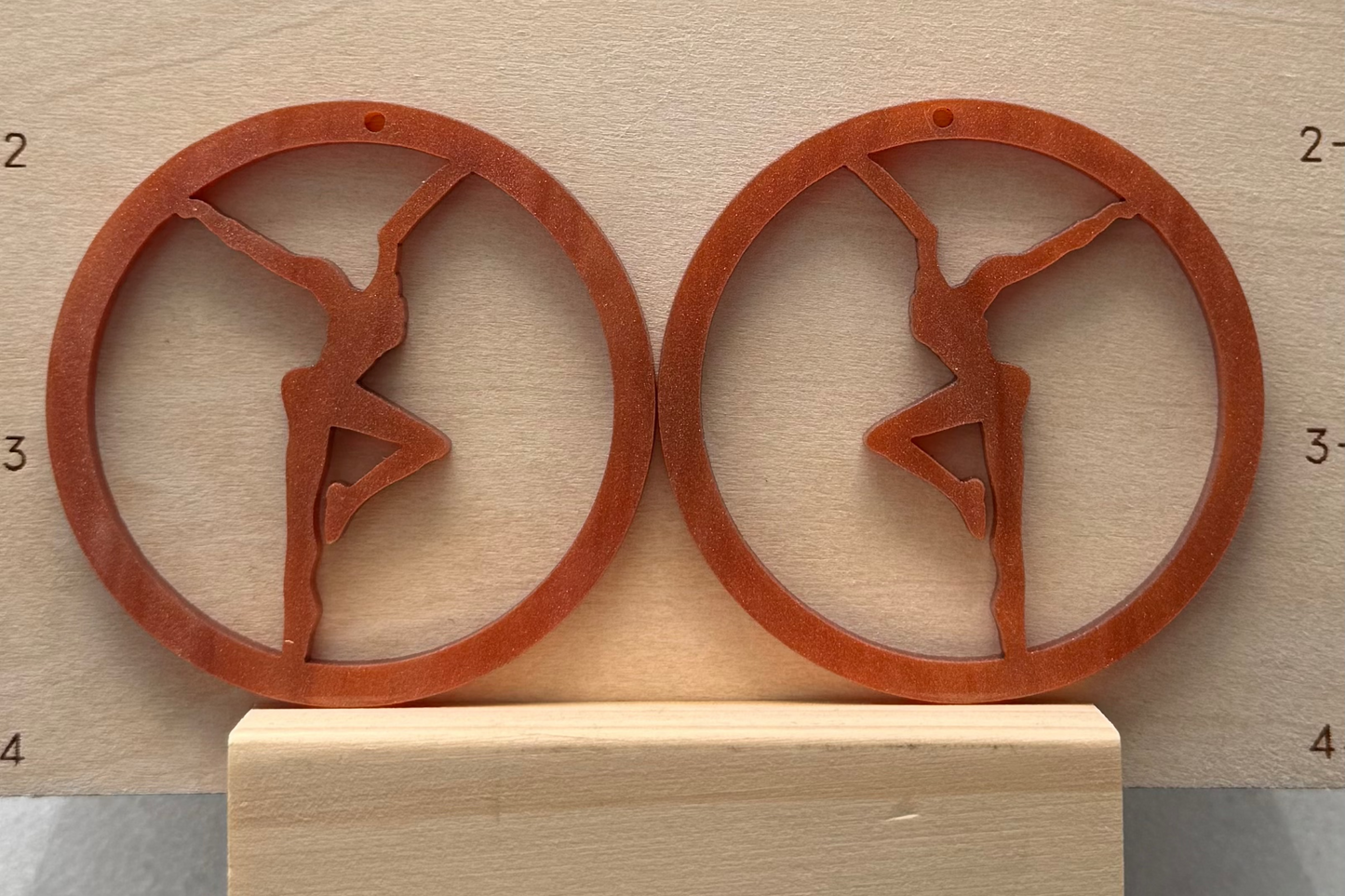 Acrylic Firedancer Circle Earrings BULK