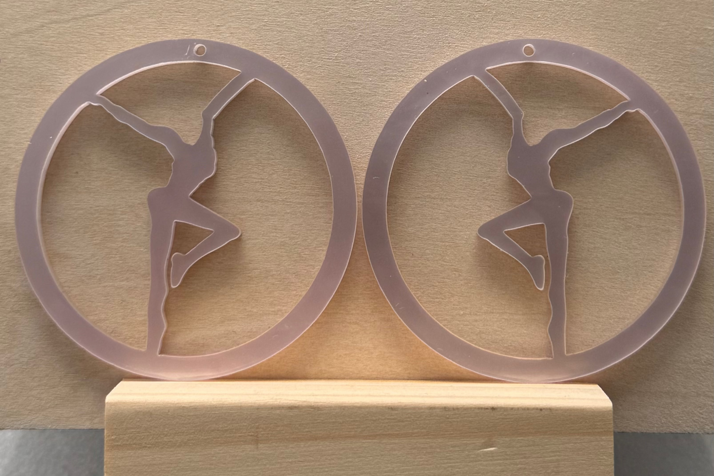 Acrylic Firedancer Circle Earrings BULK