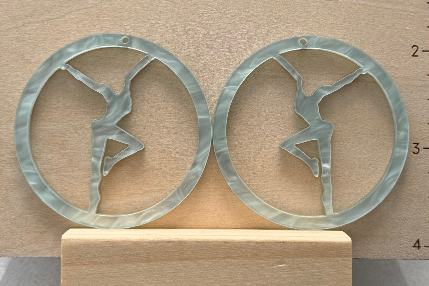 Acrylic Firedancer Circle Earrings BULK