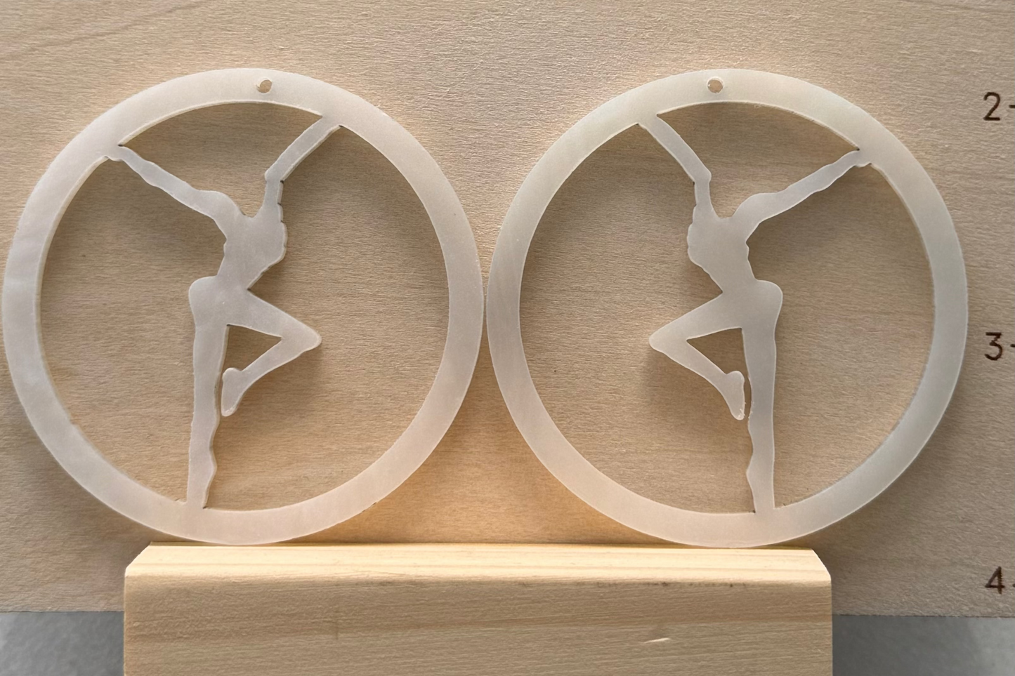 Acrylic Firedancer Circle Earrings BULK