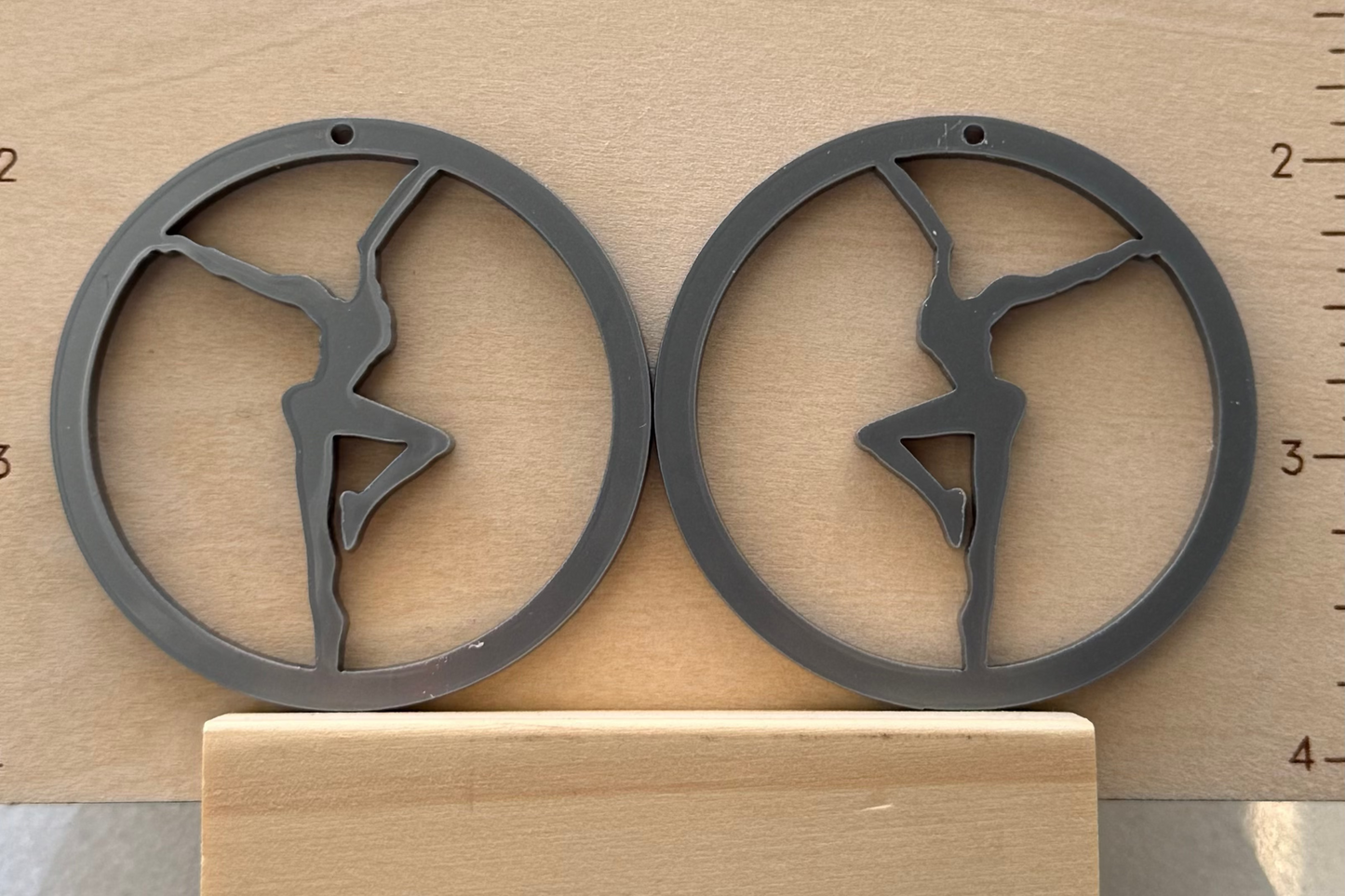 Acrylic Firedancer Circle Earrings BULK