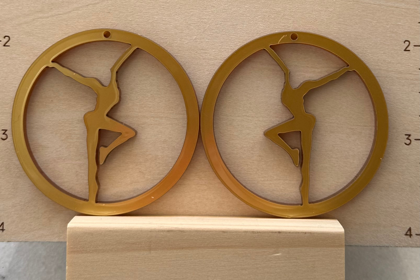 Acrylic Firedancer Circle Earrings BULK