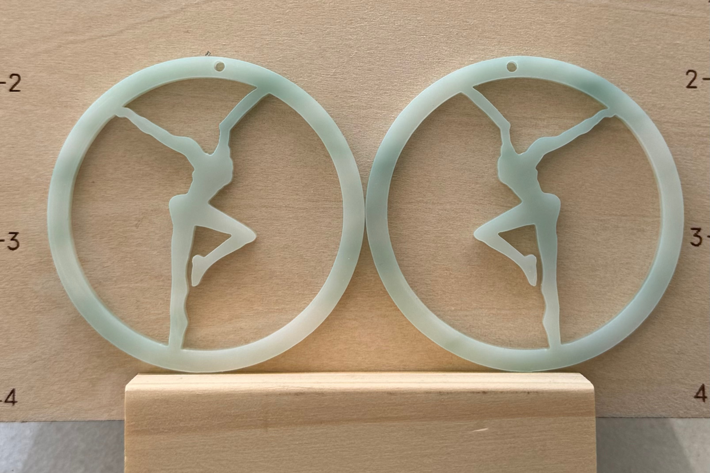 Acrylic Firedancer Circle Earrings BULK