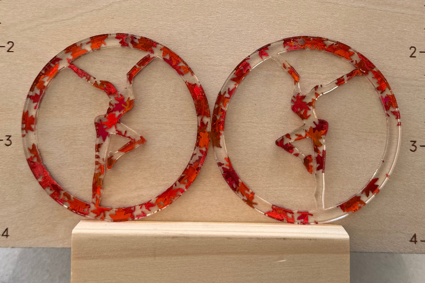 Acrylic Firedancer Circle Earrings BULK