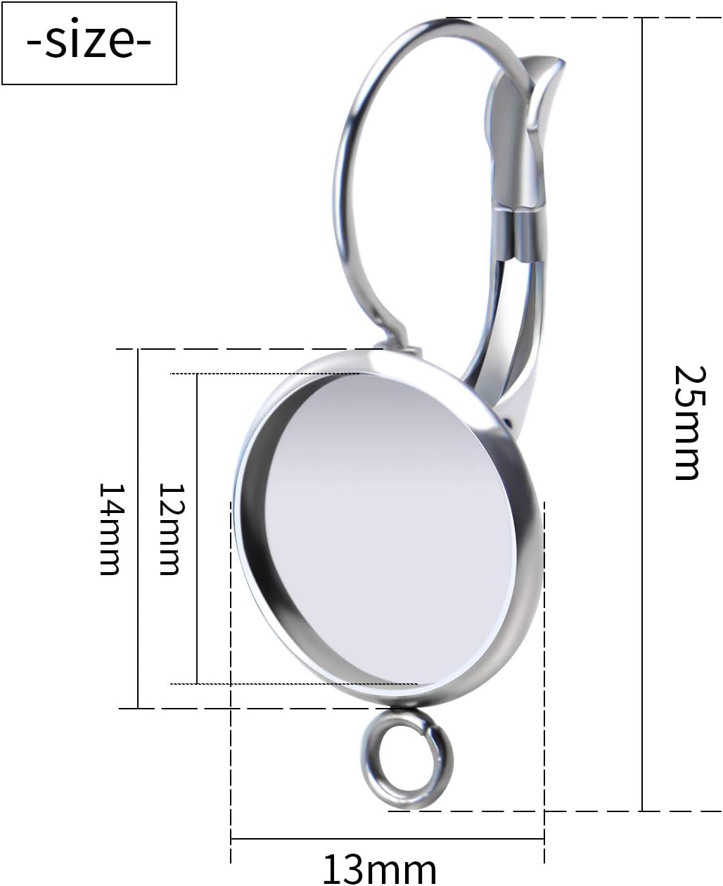 a small round mirror hanging from a hook