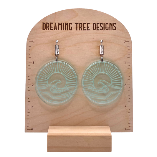 Catch A Wave Acrylic Earrings