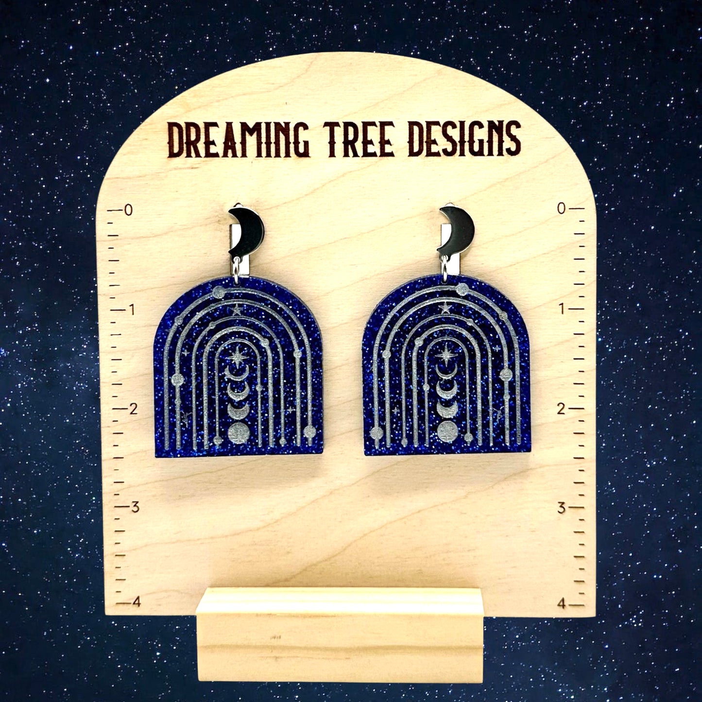 Walk around the moon Acrylic Earrings