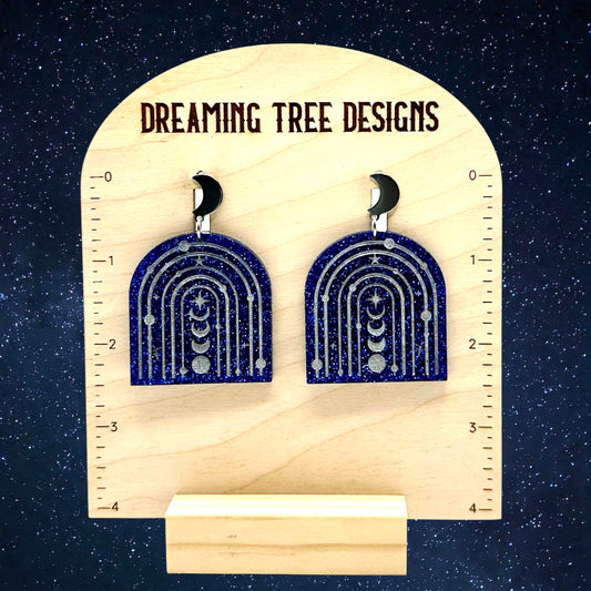 Walk around the moon Acrylic Earrings
