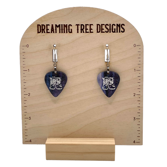 Dave Boots Guitar Pick Acrylic Earrings
