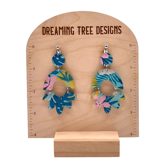 Aloha Acrylic Dangle Earring