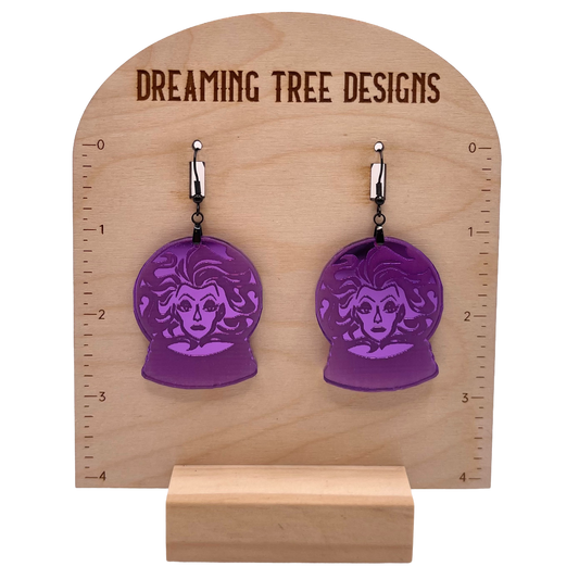 Haunted mansion Madame leota Halloween Acrylic Earrings Laser Cut