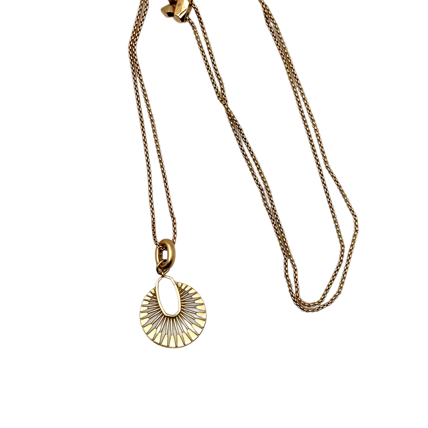 Kendra Scott Didi Sunburst Charm With Adjustable Chain pre-owned