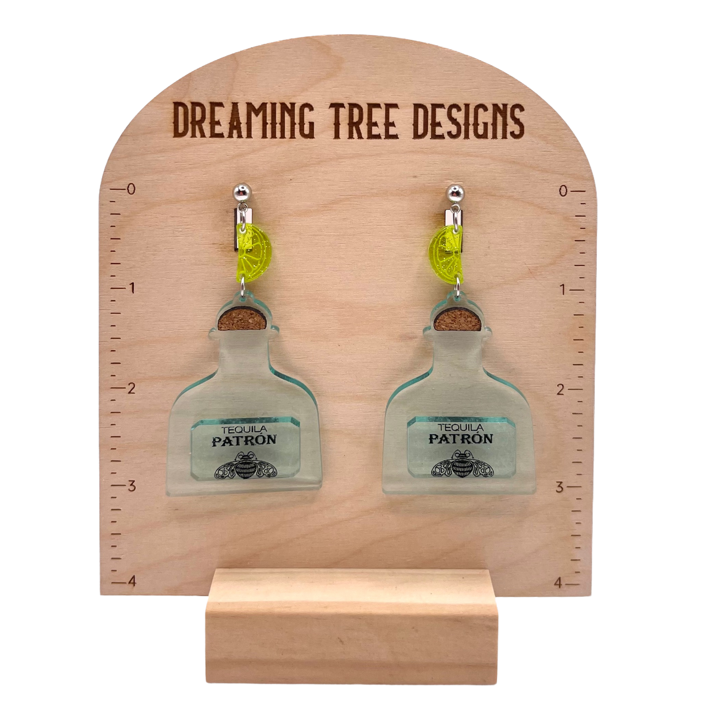 Cinco De Mayo Tequila Bottle Acrylic Earrings