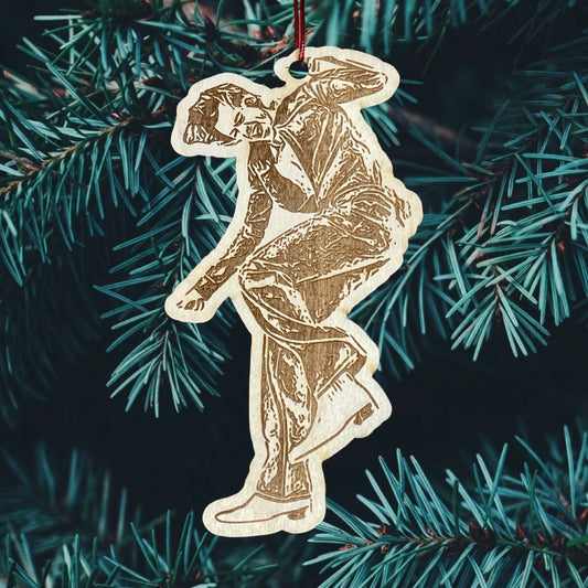 Wood Cut Harry Styles Dancing engraved Ornament