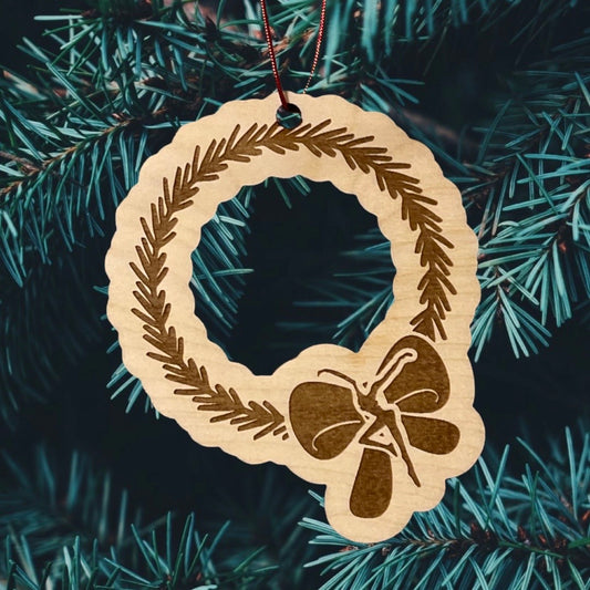Firedancer Wreath engraved Ornament