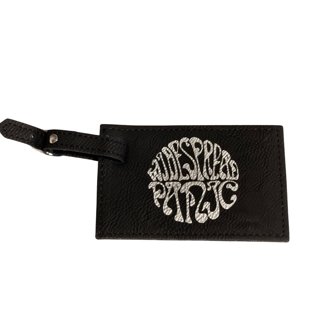 Custom Faux Leather Luggage Tag Laser Engraved