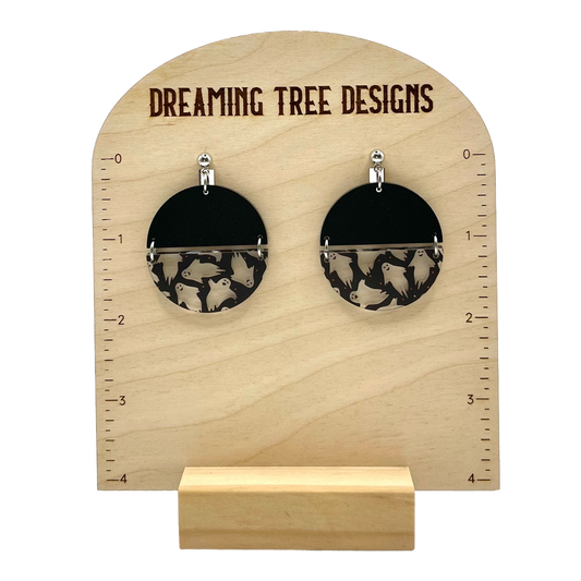 Ghost Halloween Acrylic Earrings Laser Cut